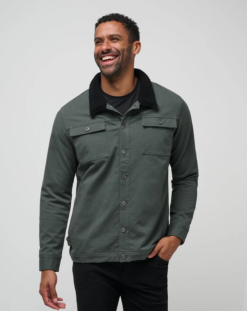 Cloud Denim Sherpa Jacket