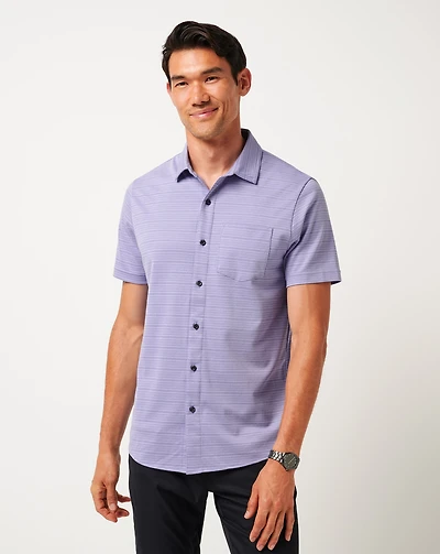 Knit Trip To The City Button-Up