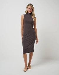 Cloud Rib Mock Neck Dress