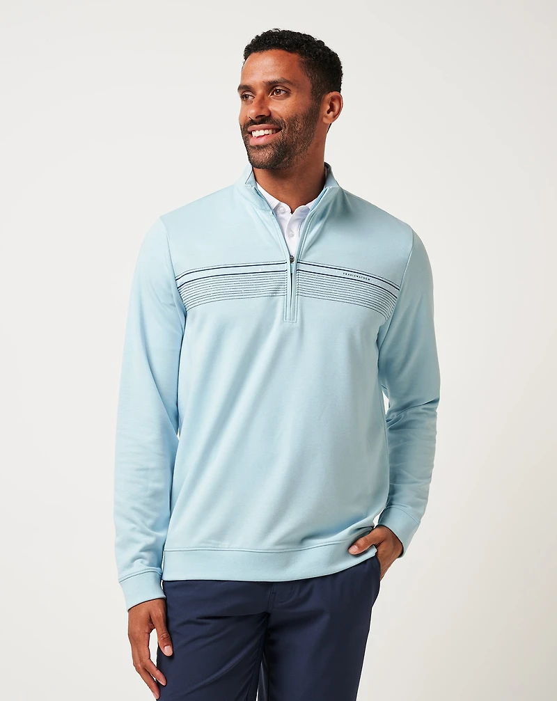 Upgraded Chest Stripe Quarter Zip
