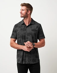 Knit Gravitation Button-Up