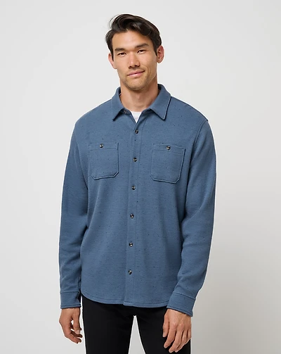 Cloud Waffle Button-Up