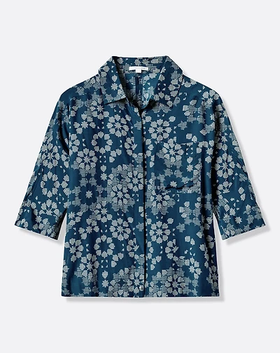 Savanna Printed Button-Up