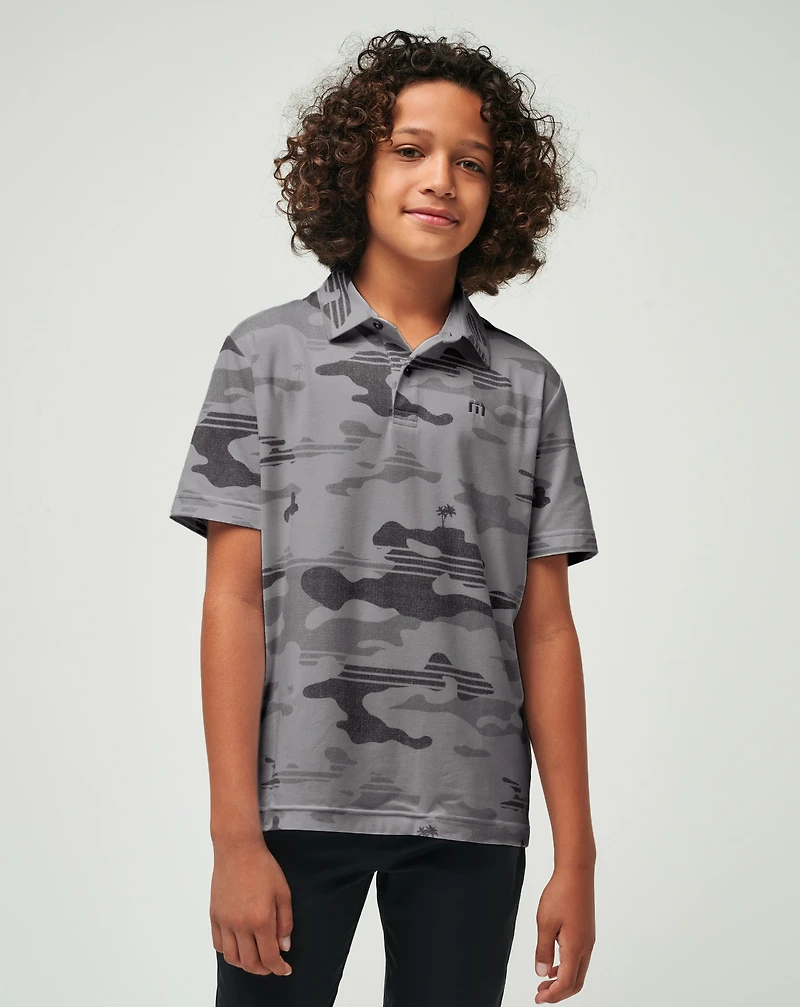 Heater Camo Youth Polo