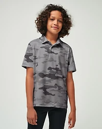 Heater Camo Youth Polo