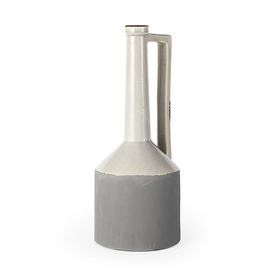 Burton Two Tone Gray Ceramic Jug Vase