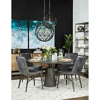 Maxwell Dining Table Light Wood Top - LAST ONE
