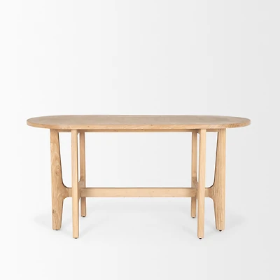 Taylin Light Brown Solid Wood Desk