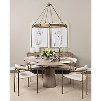 Maxwell Dining Table Light Wood Top - LAST ONE