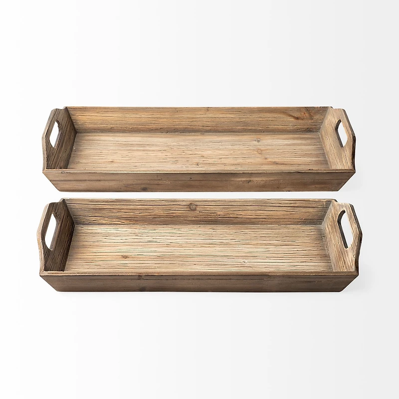 Tawny (Set of 2) Natural Wooden Trays