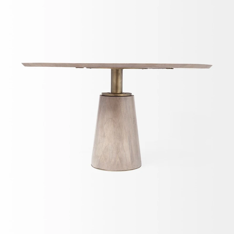Maxwell Dining Table Light Wood Top - LAST ONE