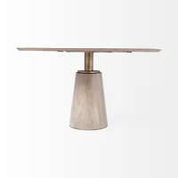 Maxwell Dining Table Light Wood Top - LAST ONE