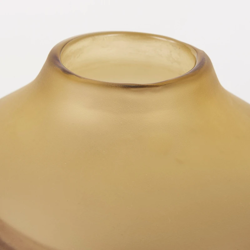 Pyla Short Yellow/Brown Vase