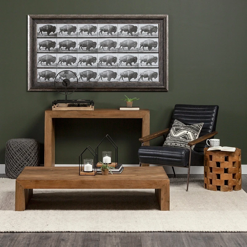 Ross Natural Wood W/ Black Metal Nesting Tray