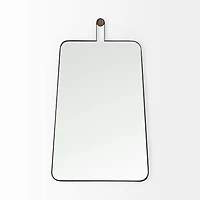 Collie II Black Wall Mirror