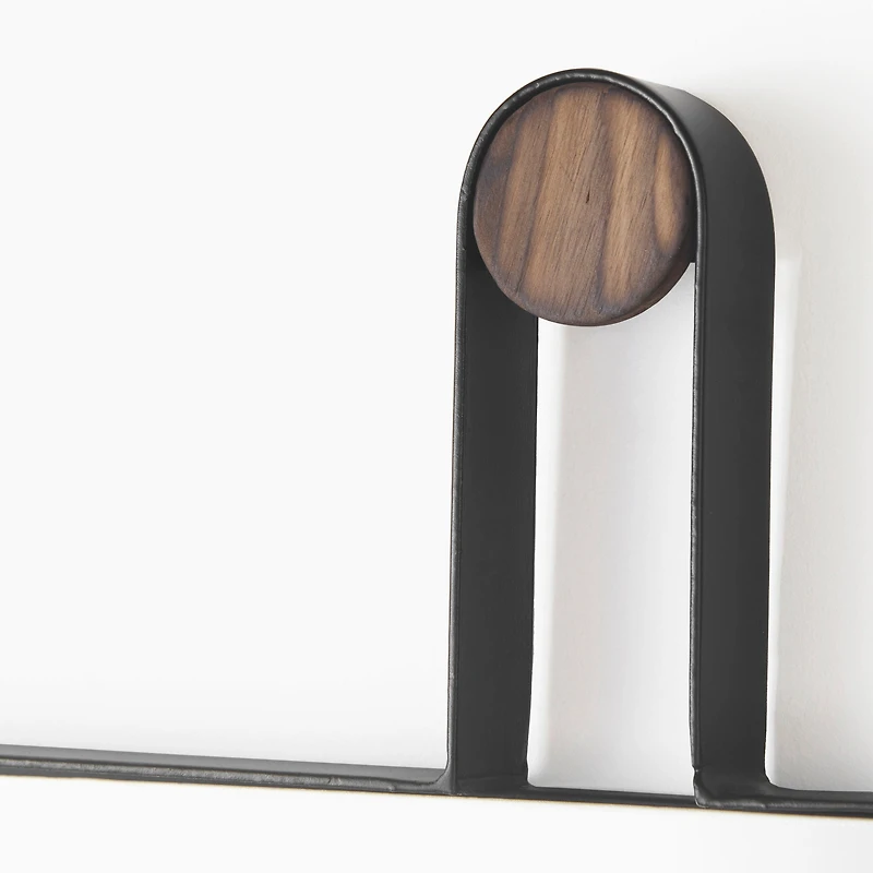 Collie II Black Wall Mirror