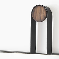 Collie II Black Wall Mirror