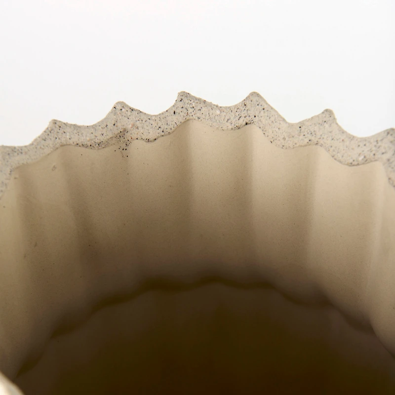 Cardon 23.0H Cream Ceramic Vase