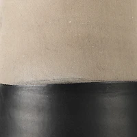 Garand Large 18.8H Two-tone Black/Natural  Ceramic Jug
