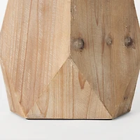Allen III Tall Natural Wooden Base Oval Vase