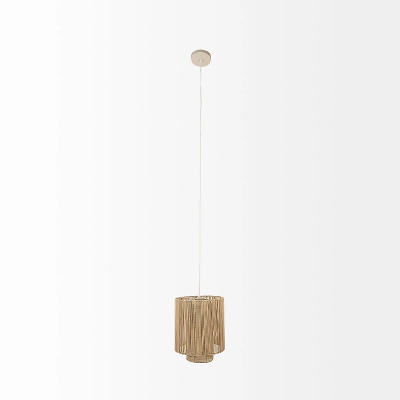Aviario Natural Cane Cylindrical Pendant Light