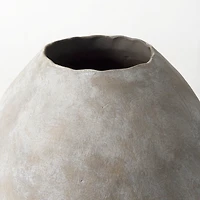 Gobi 20L x 23H Small Tan Ceramic Oval Vase