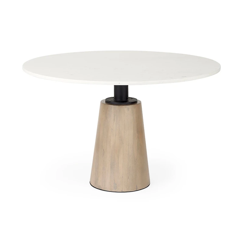 Maxwell Dining Table Light Wood Top - LAST ONE