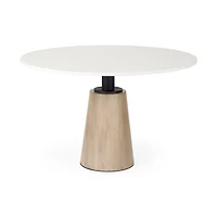 Maxwell Dining Table Light Wood Top - LAST ONE
