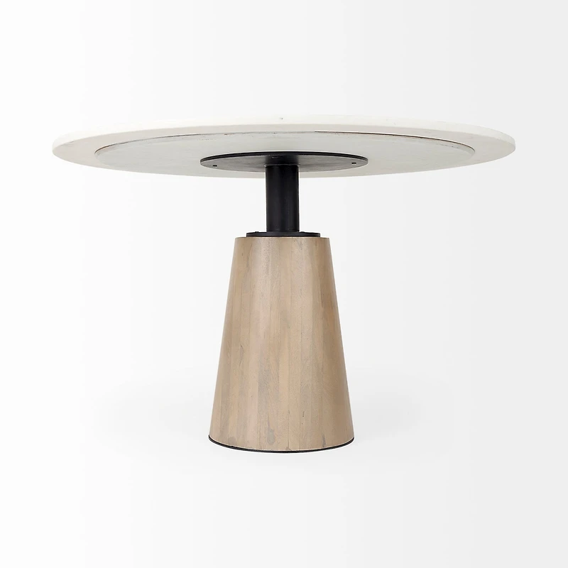 Maxwell Dining Table Light Wood Top - LAST ONE