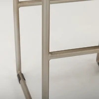 Givens Brown Wood W/Silver Metal Frame Barstool