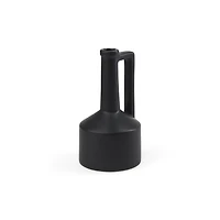 Burton Matte Black Ceramic Jug Vase