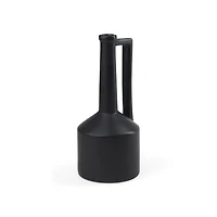 Burton Matte Black Ceramic Jug Vase