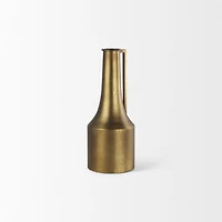 Aubrey Small 14.0H Gold Iron Flower Jug Vase