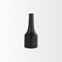 Aubrey Small 14.0H Black Iron Flower Vase