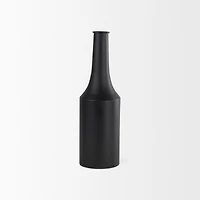 Aubrey Medium 18.0H Black Iron Flower Jug Vase