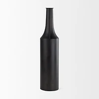 Aubrey Large 24.0H Black Iron Jug Vase