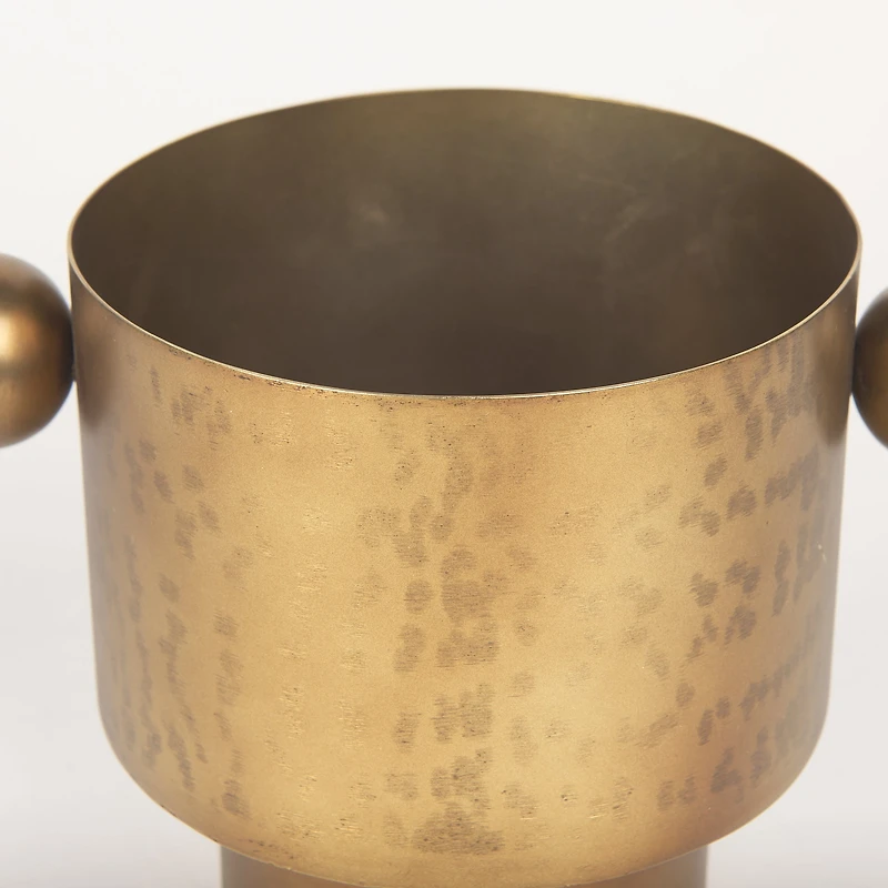 Juno 6.5H Medium Gold Iron Medium Vase