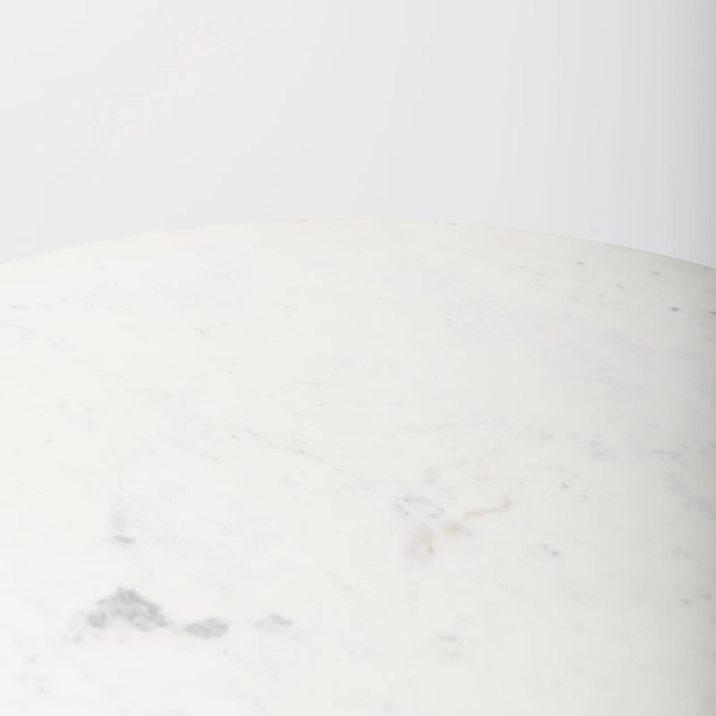Maxwell 32" Round White Marble Bistro Table