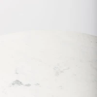 Maxwell 32" Round White Marble Bistro Table