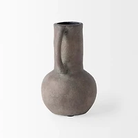 Armani 6.7H Brown-Gray Double Ear Vase