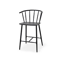 Colin Black Metal Counter Stool