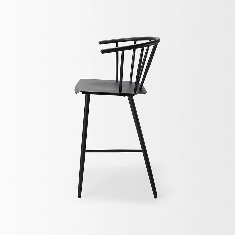 Colin Black Metal Counter Stool