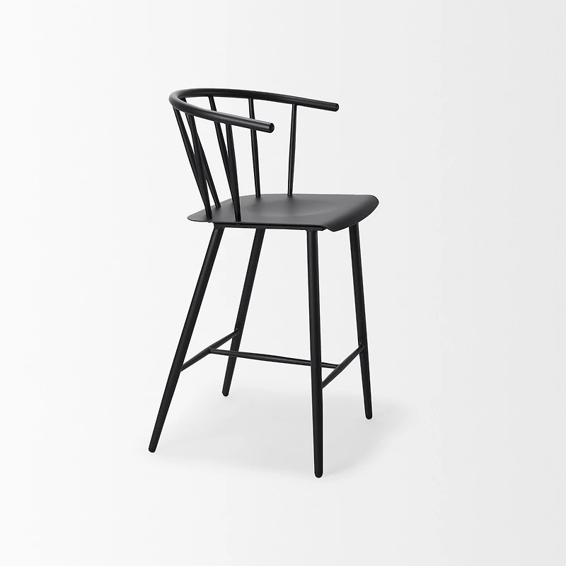 Colin Black Metal Counter Stool