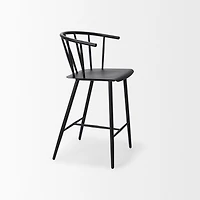Colin Black Metal Counter Stool