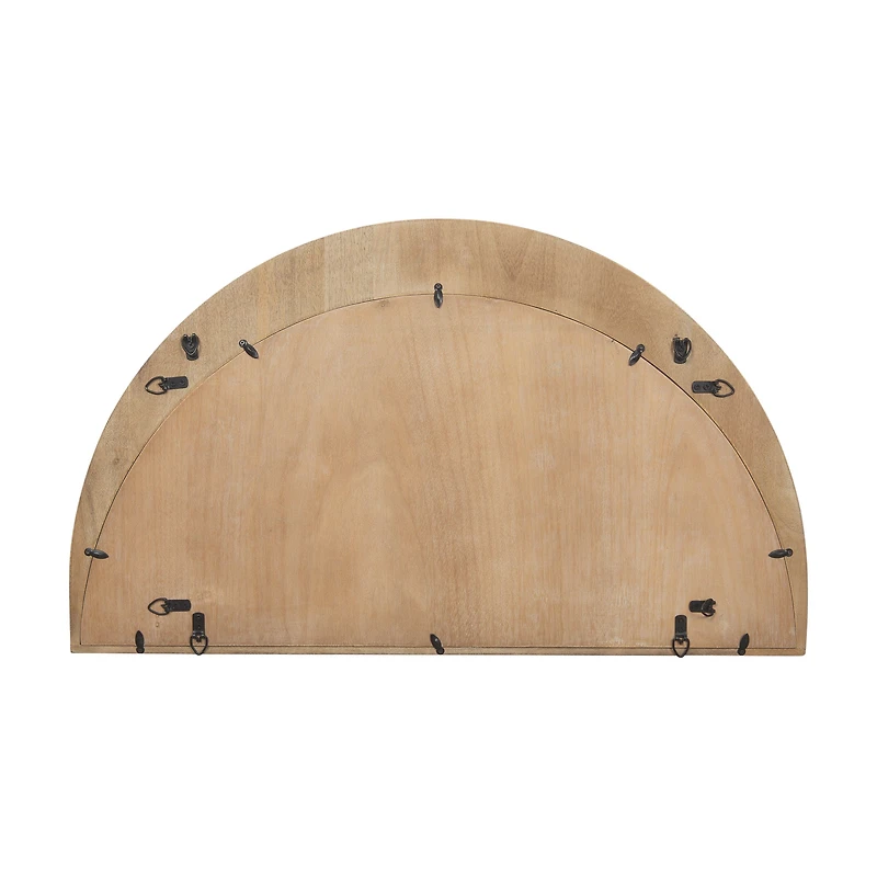 Celeste Light Brown Wood Small Mirror