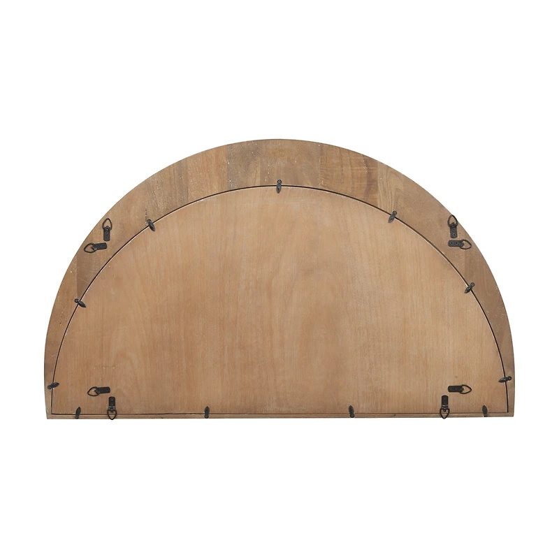 Celeste Light Brown Wood Large Mirror