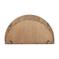 Celeste Light Brown Wood Large Mirror