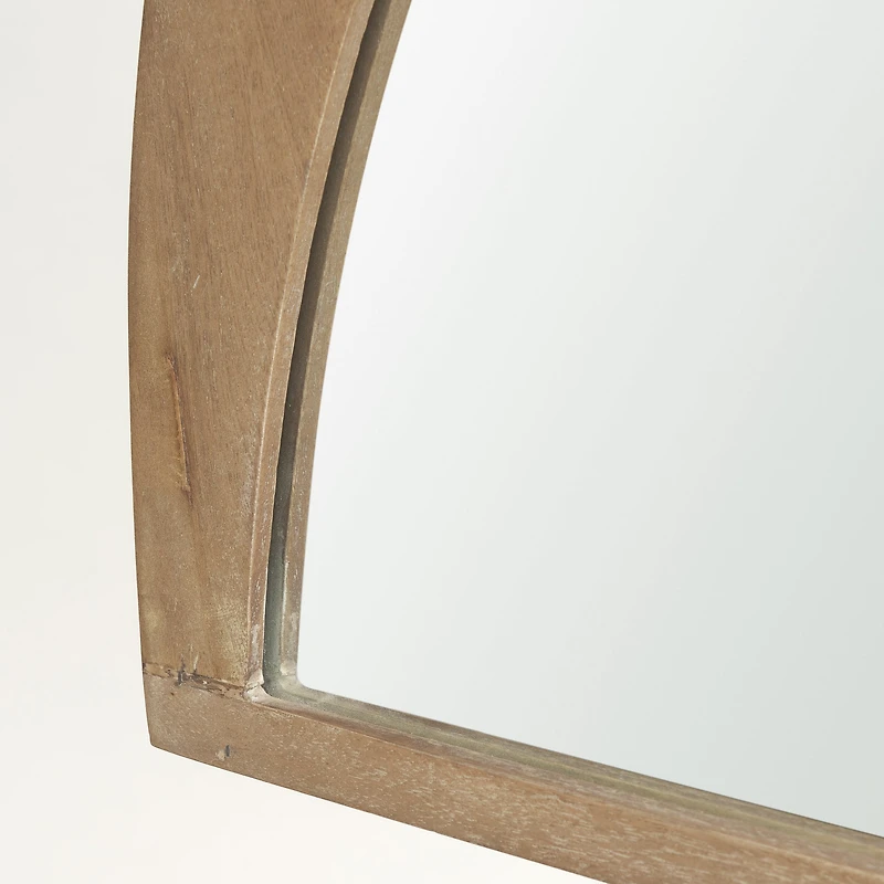 Celeste Light Brown Wood Large Mirror