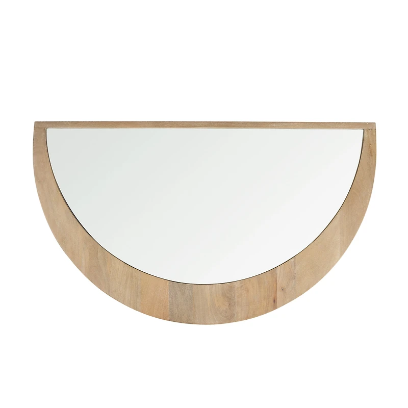 Celeste Light Brown Wood Large Mirror