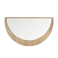 Celeste Light Brown Wood Large Mirror
